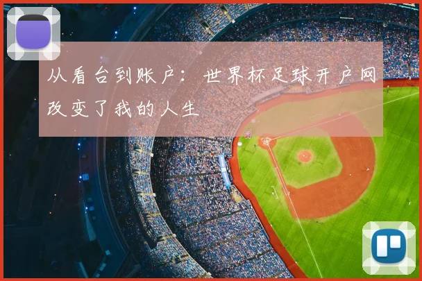从看台到账户：世界杯足球开户网改变了我的人生